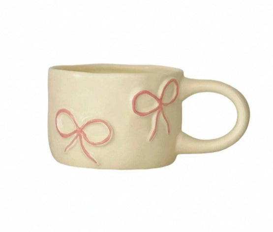 Ceramic Bowknot Matcha Mug